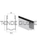 Guida in Alluminio 40×25,5 mm per Avvolgibili – A40