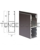 Guida in Alluminio 75×27 mm per Avvolgibili – A75