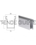 Guida in Alluminio 28×15 mm per Avvolgibili – A14