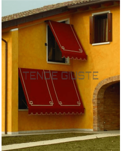 Tenda a Caduta su Misura con Bracci in Ferro Battuto – Retrò