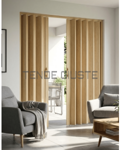 Porta a Soffietto in PVC a 2 Ante su Misura