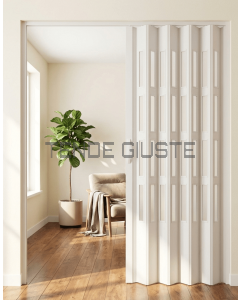Porta a Soffietto in PVC con Vetri su Misura