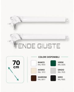 Braccetti in Alluminio da 70 cm per Tende da Sole