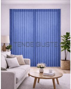 Tenda Verticale su Misura con Tessuto Filtrante Effetto Shantung
