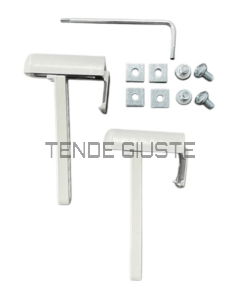 Supporto Universale per Tende su Anta Senza Foratura – Colore Bianco